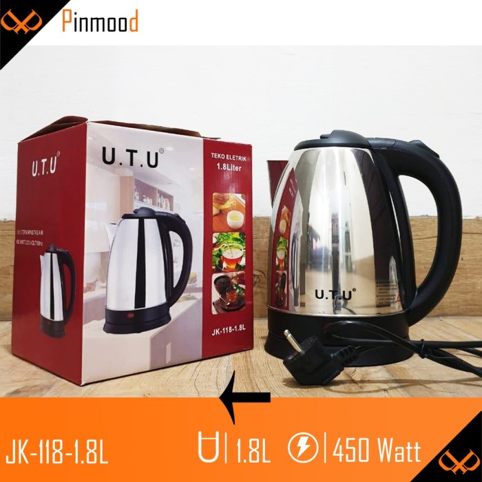 Ready Velox Teko Listrik Ceret Pemanas Air / Kettle Listrik Utu [ 1,8