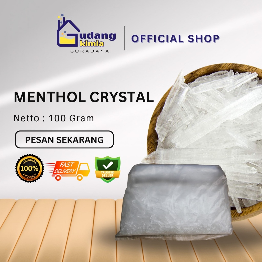 

Menthol Crystal / Menthol Kristal Food Grade 100 Gram