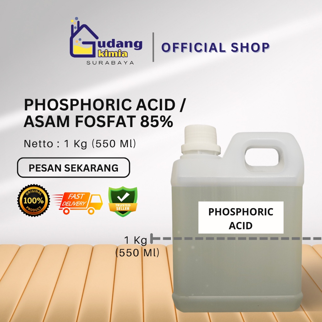 

H3PO4 / Asam Fosfat 85% Food / Phosphoric Food Grade 1 Kg