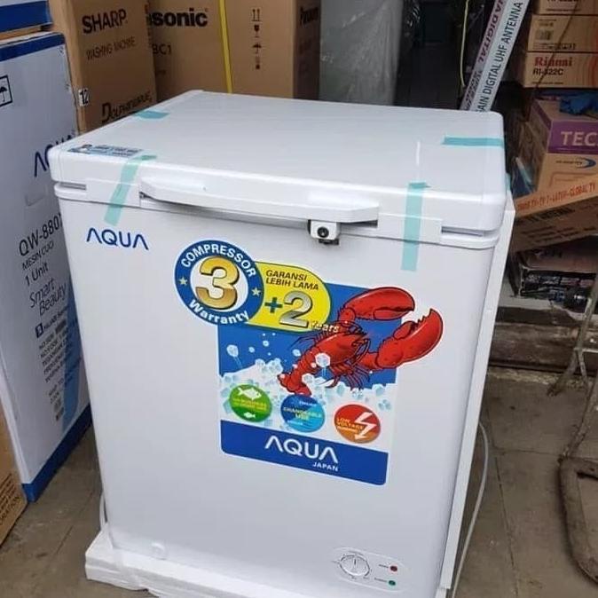 best seller] AQUA Chest Freezer / Box Freezer 100 Liter AQF 100