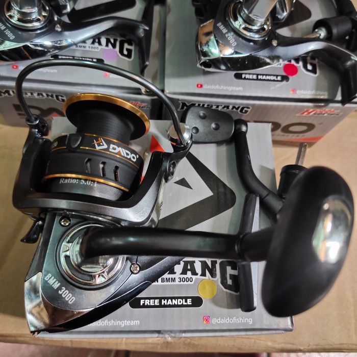 Terlaris Reel Daido Mustang 1000 2000 3000 Bonus Handel