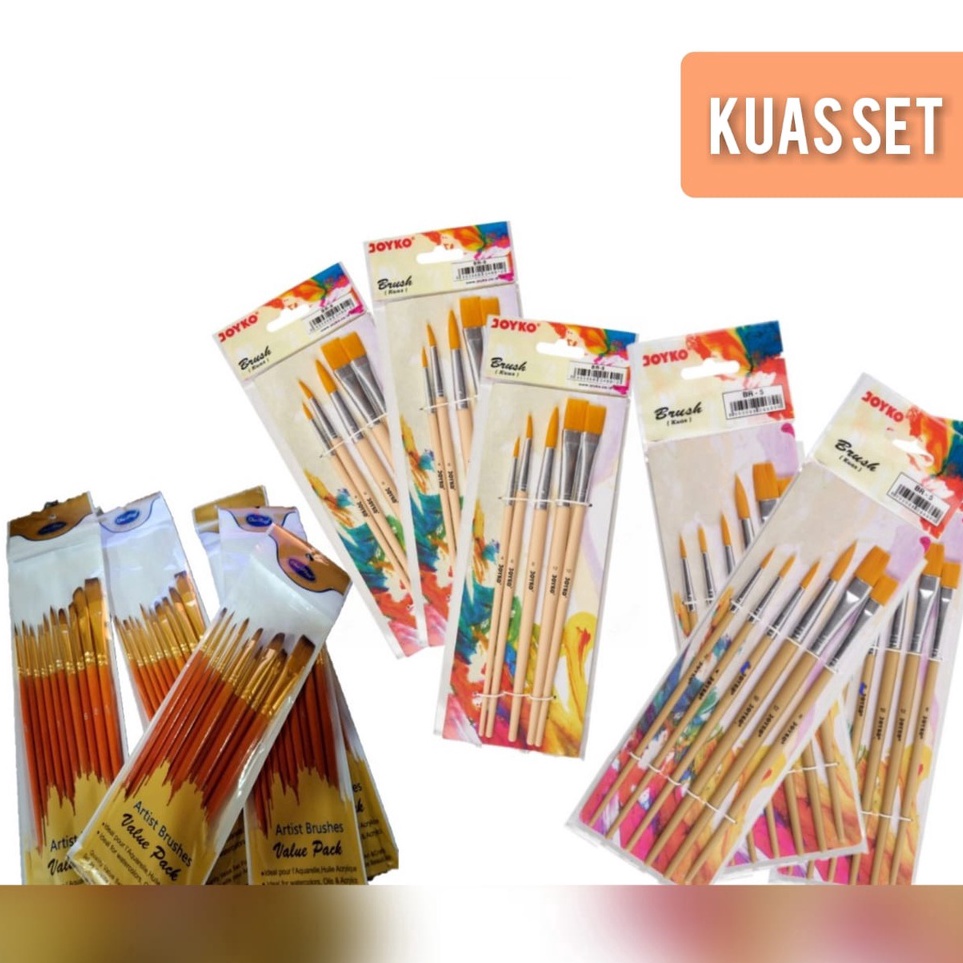 

Cuma hari ini kuas lukis set