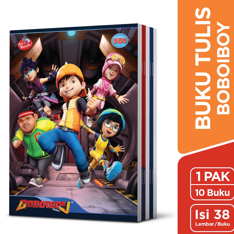 

DNE487 SiDU Buku Tulis Boboiboy 38 Lembar - 10 buku ||