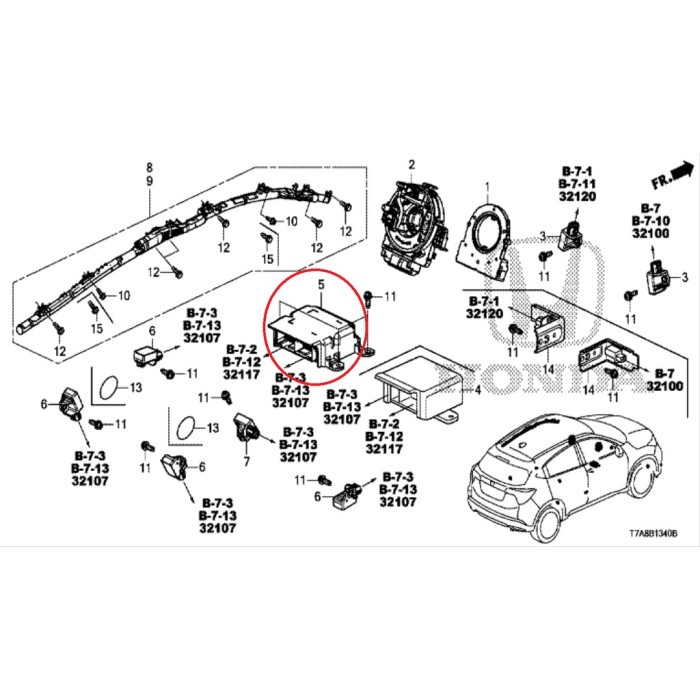 Modul SRS Airbag HRV 2015-2021 Original best deal