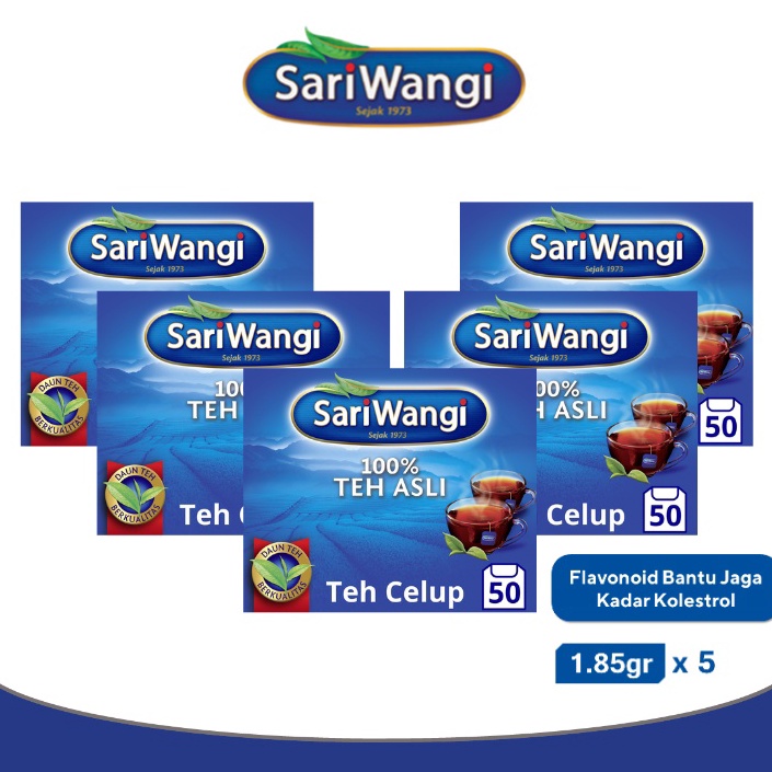

FBNZ5776 Sariwangi Teh Hitam Asli 1.85g Isi 50 Multipack (Isi 5)
