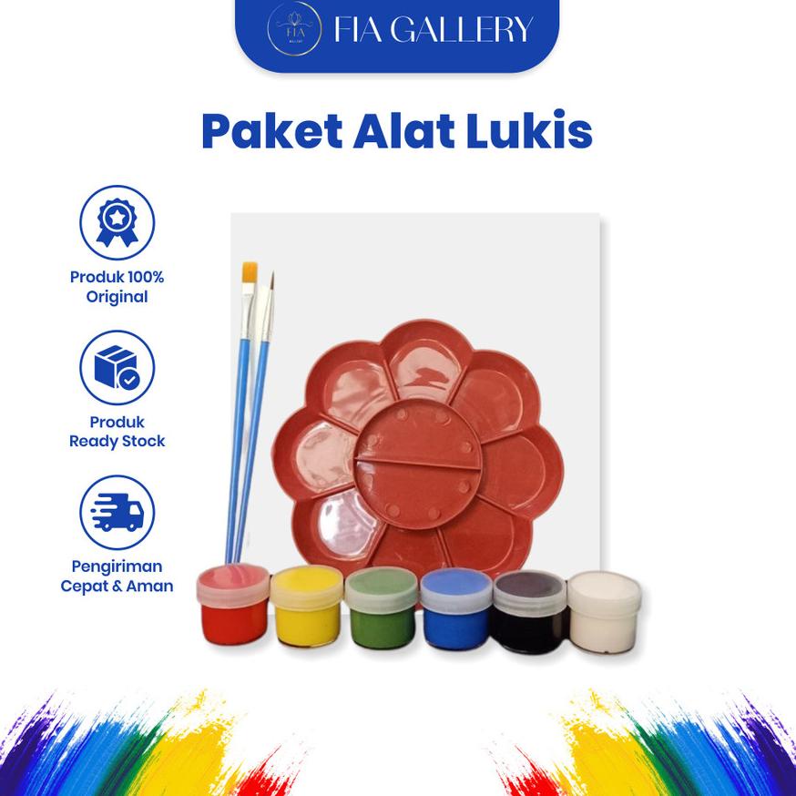 

Alat Lukis Anak Lengkap 1 Set 20x20 cm Peralatan Melukis Kuas Cat Air Minyak Warna Watercolor Palet Kuas Painting Brush Kanvas Canvas 20 x 20 cm Paint Art Acrylic Akrilik