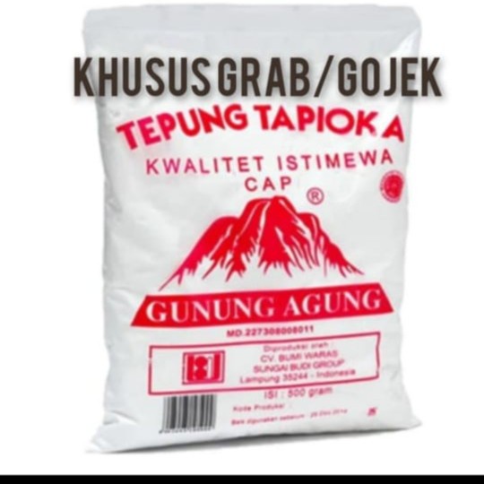 

Terlaris Tepung Tapioka Gunung Agung 500Gr Dus