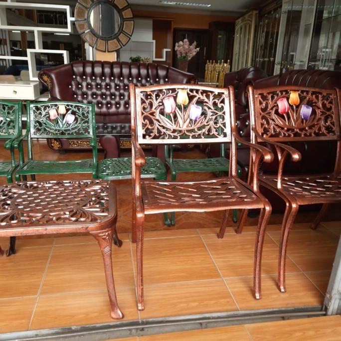 Ready Kursi Taman Teras Besi Tempa Canovas High Quality Marceldirgantara95