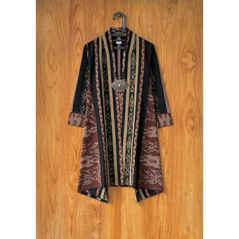 OUTERWEAR WANITA CARDIGAN TENUN ETNIK BAJU TENUNAN JEPARA
