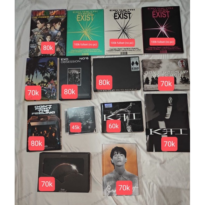 ALBUM ONLY EXO KAI SUHO LAY EXIST OBSESSION