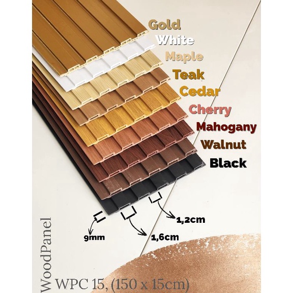 ✨ WPC WOOD PANEL 3D WALLPANEL Wall Panel PVC kayu bukan wallpaper sticker foam conwood serbuuu 