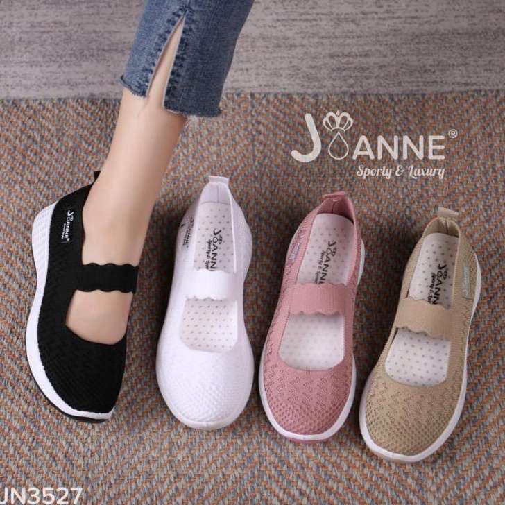 [JOANNE] Flyknit Flats Shoes Wanita JN3527 mjt