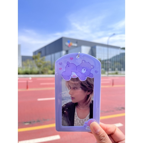 Card Holder Care Bears | cahol pc holder photocard keyring photo card holders carebear daiso korea