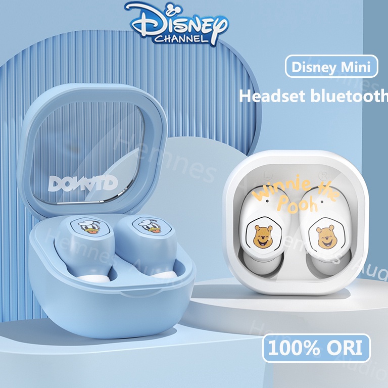PALING DICARI 100% Ori Disney Headset Bluetooth 5.3 TWS Earphone with Mikrofon  HIFI Stereo Earbuds 