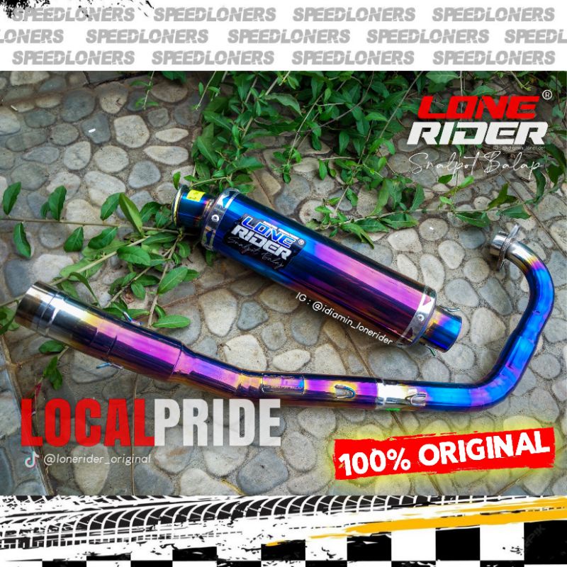Knalpot Lone Rider SATRIA FU - LONE RIDER ORIGINAL - High End (HE) Bluemoon SATRIA FU 150