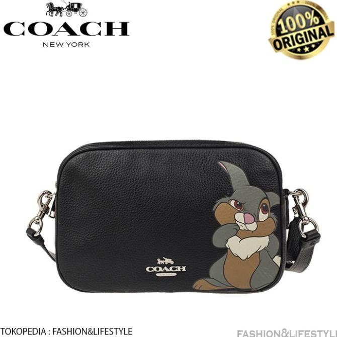 Coach x Disney Thumper Camera Bag In Black Calfskin - Coach Original
