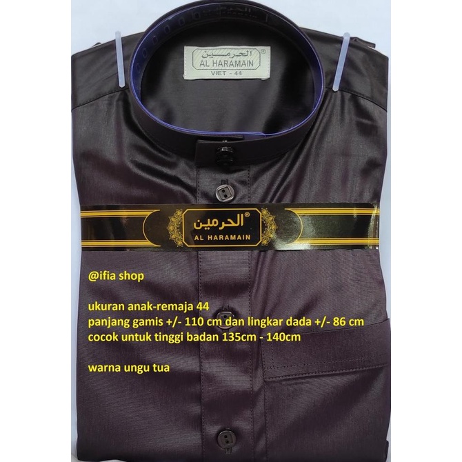 AL HARAMAIN SIZE 44 | JUBAH GAMIS ARAB IMPOR AL HARAMAIN ANAK-REMAJA