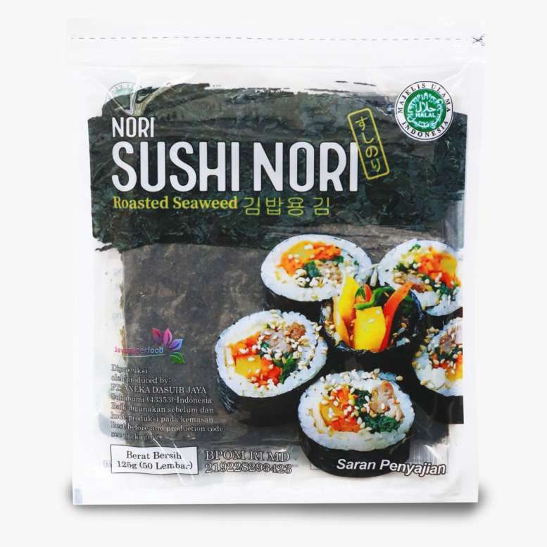 

12.12 Promo >> Sushi Nori Halal Seaweed Rumput Laut Sushi Untuk Kimbab/Gimbab ISI 5/10/20/50
