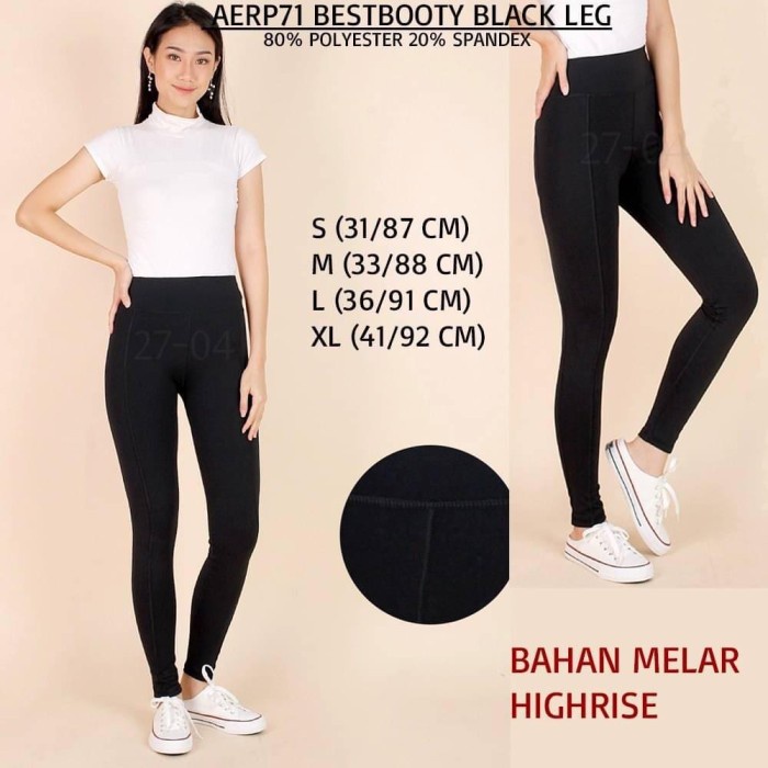 Manchu Legging Branded Wanita - Aeropostale 71 Bestbooty Black Leg