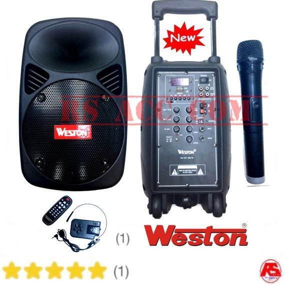SALE Speaker Portable Wireless Meeting Weston new WAS 1010 (10 Inch) Bluetooth