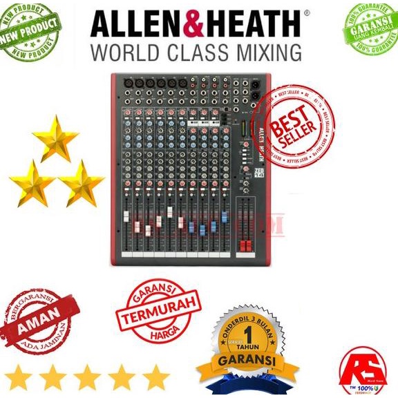 BEBAS ONGKIR MIXING ALLEN HEATH ZED14 VOKAL HD 14 CHANNEL