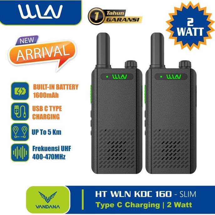 HT WALKIE TALKIE WLN KDC160 / KD C160 UHF 400-470 MHz