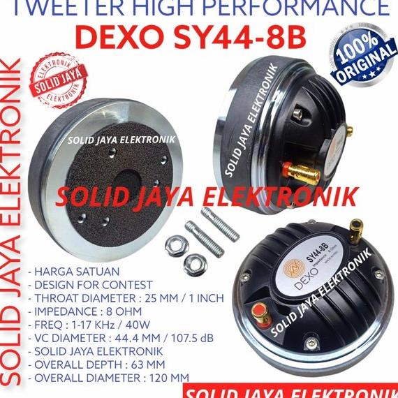 TWEETER DEXO SY44-8B PROFESIONAL DRIVER DEXO SY44 8B TWITER TWITTER TWETER SY448B SY44 8B 8 B TWITEE