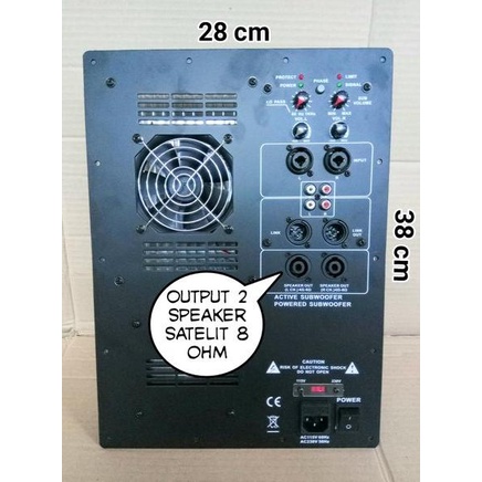 TERBARU POWER ACTIVE SUBWOFER 18 INCH 2000 WATT PLUS LINK OUTPUT BUAT 2 SPEAKER VOCAL 2.1