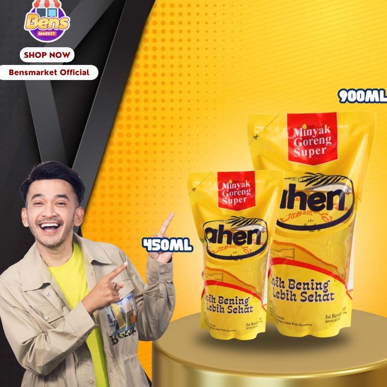 

10.10 Promo >> BUNDLING MINYAK GORENG AHEN @900ml dan @450ml BY BENSMARKET