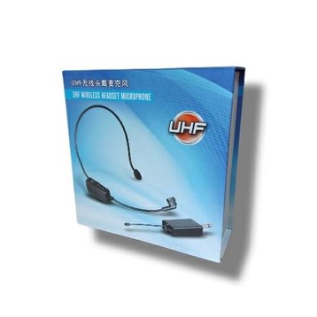 Microphone mic mik UHF WIRELESS headset jepit telinga