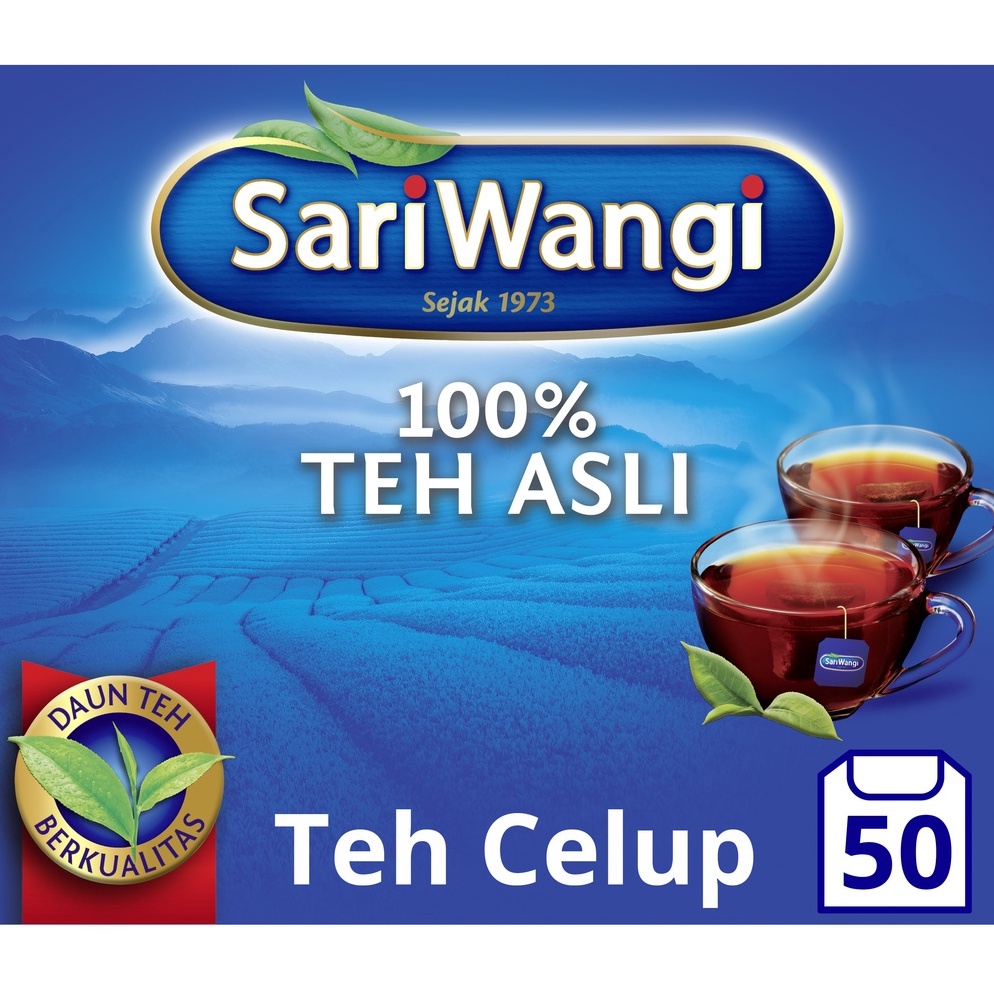 

11.11 BRANDS FESTIVAL Sariwangi 100% Teh Hitam Asli Teh Celup Membantu Kesehatan Jantung* 1.85G isi 50