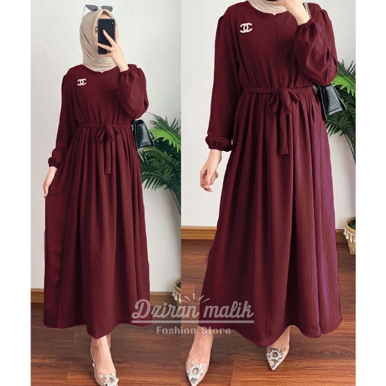 BBNK9627  Bavina midi / dress wanita/ gamis busui/ pakaian muslim wanita / dress muslim / baju MIDI 