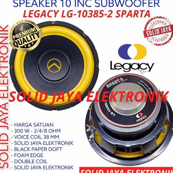 DISKON SPEAKER SUBWOOFER LEGACY 10 INC LG-10385-2 MOBIL SPARTA 10385 SUB INCH