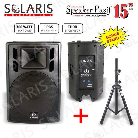 TERBARU SPEAKER PASIF 15 Inch Model HUPER 450 Watt Crimson TSPA 15-D P