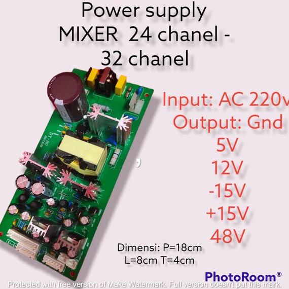 DISKON POWER SUPPLY MIXER DY-80 16-36 CHANNEL POWER SUPPLY AUDIO MIXER ASHLEY