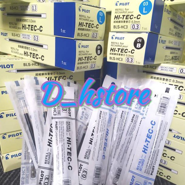 

RRBJ6889 ecer Refill hitec pilot 0.25 0.3. 0.4 mm isi ulang hi tec hitech