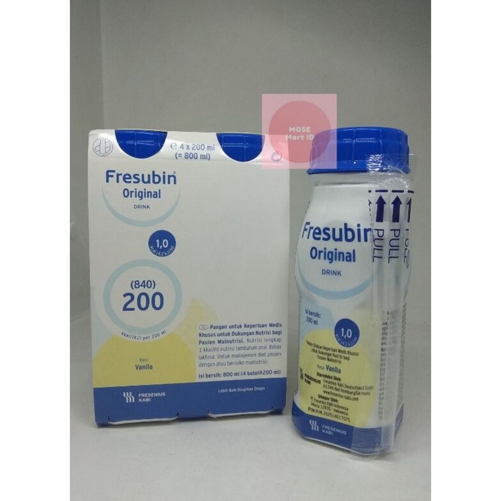 

TERBARU FRESUBIN ORIGINAL DRINK RASA VANILA 200 ML per 1 Box/4 Botol (lebih HEMAT per botol 31937)