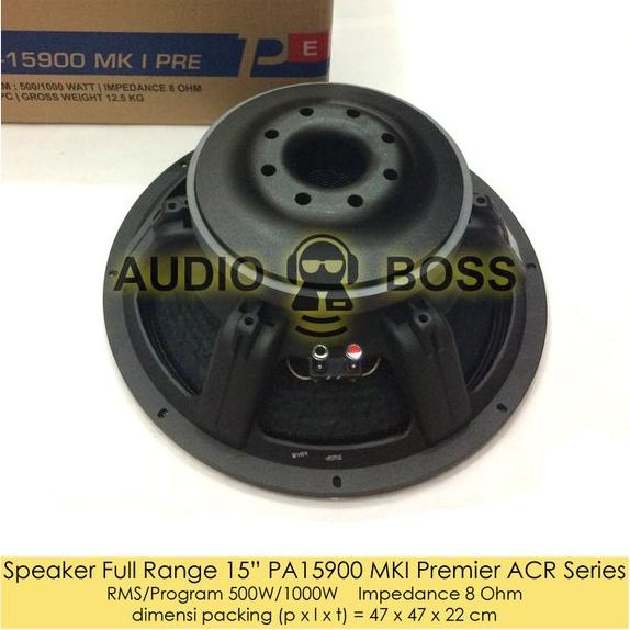 Speaker Full Range 15 inch 15in PA ACR 15900 Premier MKI Premier ACR Series