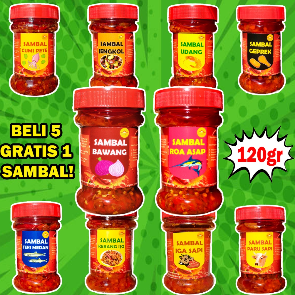 

4.4 BRANDS FESTIVAL SAMBAL BAWANG/ROA ASAP/MATAH BALI/GEPREK/CUMI PETE/SAMBEL PARU/TERI MEDAN/JENGKOL/UDANG/CUMI IJO/IGA MERCON SAPI/KERANG IJO/CABE KEMASAN 120gram