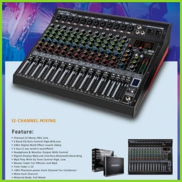 Mixer Audio HARDWELL MARK 12 Mixer 12 Channel Professional Original