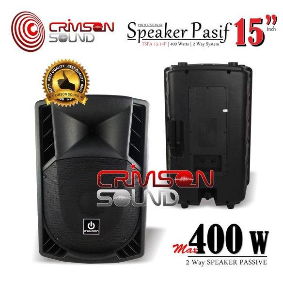 SALE SPEAKER PASIF 15 Inch 400 Watt CRIMSON TSPA 15-14P
