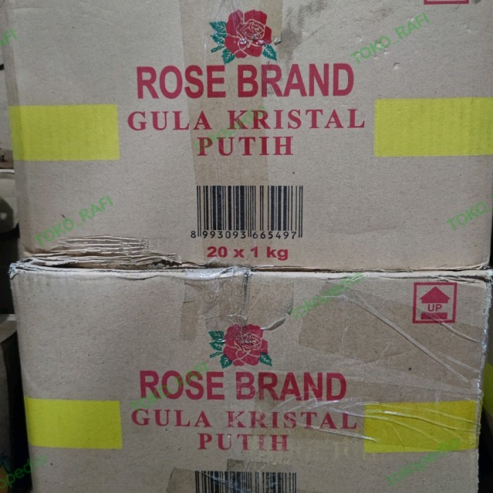 

Rose Brand Gula Kristal Putih 1 Dus (20 x 1kg )