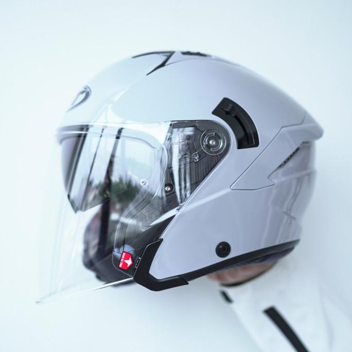 KYT NFJ Solid Asphalt Grey