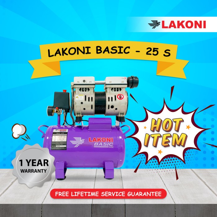Lakoni Basic 25S Air Compressor 0,75 HP / Kompresor Udara Lakoni Basic