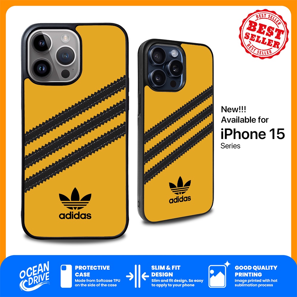 Case Casing Custom iPhone 16 15 14 13 12 11 X XS XR 7 8 SE 2022 2020 Pro Max Plus Adidas Samba Three