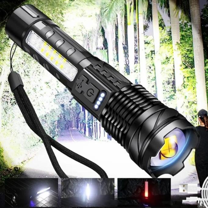 SENTER SWAT POLICE TERBAIK / SENTER LED RECHARGEABLE / SENTER CAS USB