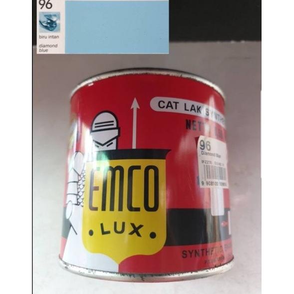 @@@@] cat minyak kayu besi emco lux warna biru intan 1/2 kg