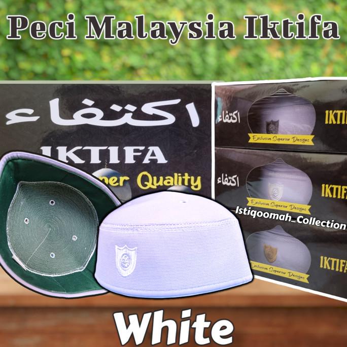 Barang Ready Peci Malaysia Iktifa Seperti Kopyah Putih Haji Abdul Karim A3