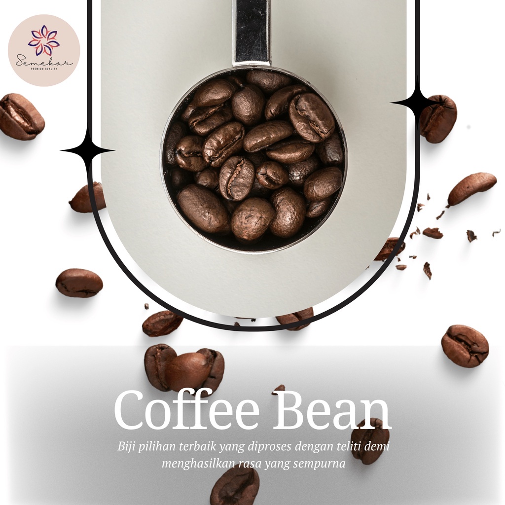 

Kopi Arabica Aceh Gayo Biji Bubuk Gin Roasted Semekar Coffee - 500 Gr / 1000 Gr