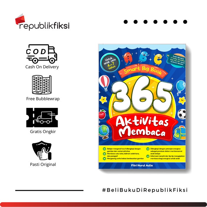 HOT SALE BUKU ANAK SMART BIG BOOK 365 AKTIVITAS MEMBACA - NURUL AULIA - CIKAL TERLARIS